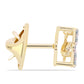 Broşă din Argint 925 Placat cu Aur ( 2.25 grame ) cu Diamant Coniac și Topaz Alb 0.32 Carate