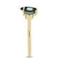 Inel din Argint 925 Placat cu Aur ( 1.89 grame ) cu Perlă De apă Dulce cu Efect "Verde Tahitian" și Spinel Negru Gorno Badakhshan 1.72 Carate