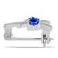 Broşă din Argint 925 ( 1.55 grame ) cu Safir Albastru Australian 0.57 Carate