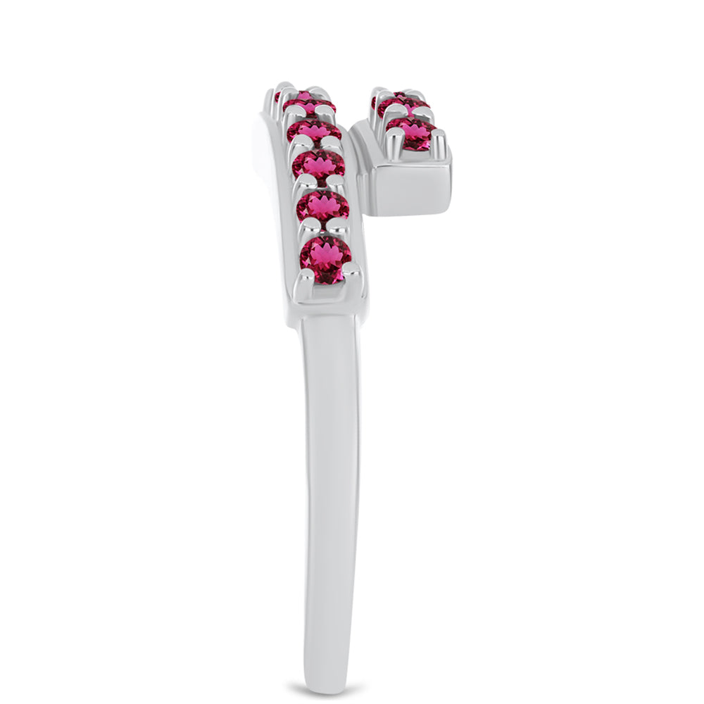 Inel din Argint 925 ( 2.91 grame ) cu Rubelit Cruzeiro 0.58 Carate