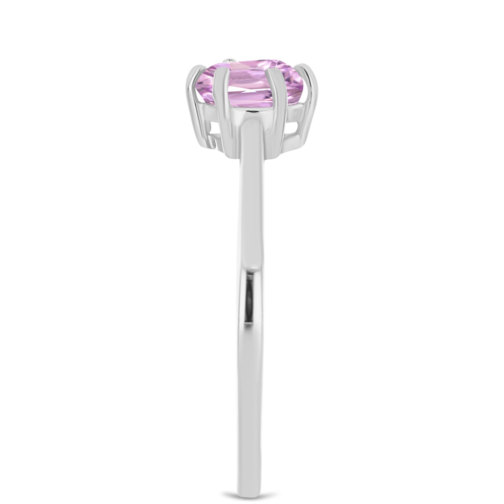 Inel din Argint 925 ( 1.39 grame ) cu Kunzit Pala 1.12 Carate