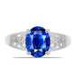 Inel din Argint 925 ( 2.36 grame ) cu Safir Albastru Australian 3.83 Carate