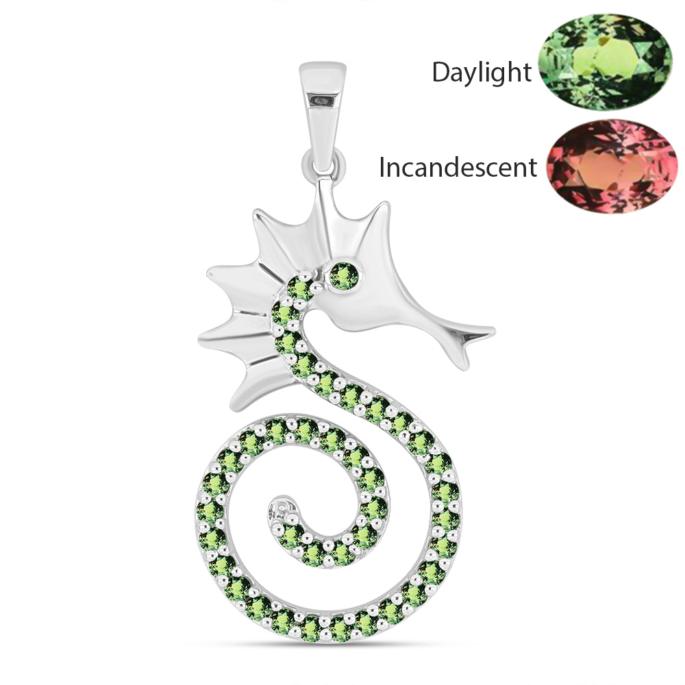 Pandantiv din Argint 925 ( 4.22 grame ) cu Alexandrit Natural 1.28 Carate 1 