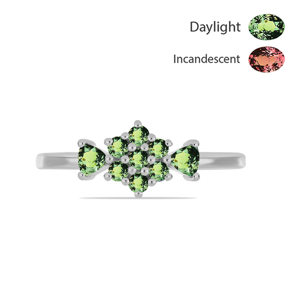 Inel din Argint 925 ( 1.82 grame ) cu Alexandrit Natural 0.52 Carate 1 