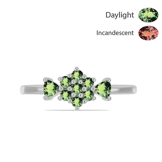 Inel din Argint 925 ( 1.82 grame ) cu Alexandrit Natural 0.52 Carate