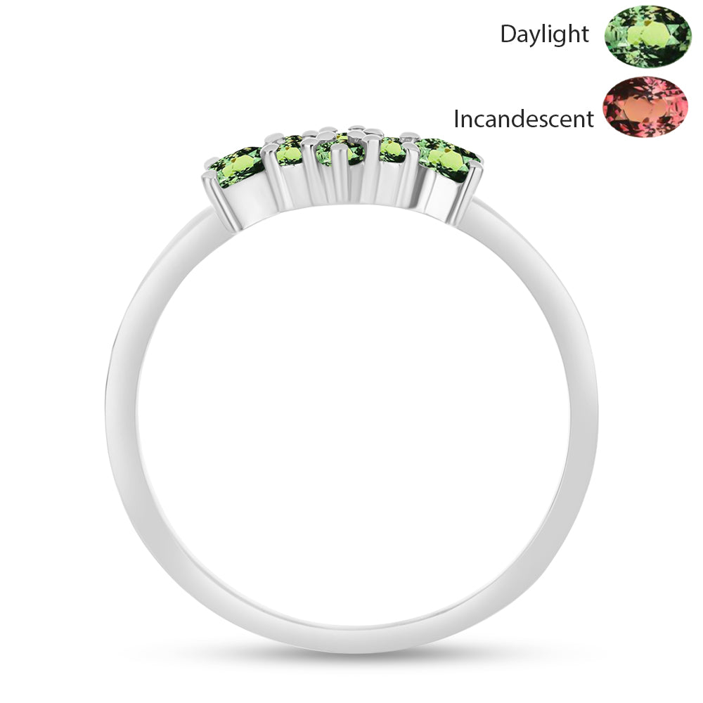 Inel din Argint 925 ( 1.82 grame ) cu Alexandrit Natural 0.52 Carate 2 