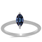 Inel din Argint 925 ( 1.48 grame ) cu Moissanite Violet Imperial 0.53 Carate