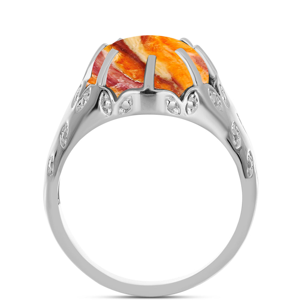 Inel din Argint 925 ( 4.25 grame ) cu Jaspul "Lion's Paw" 8.49 Carate 2 