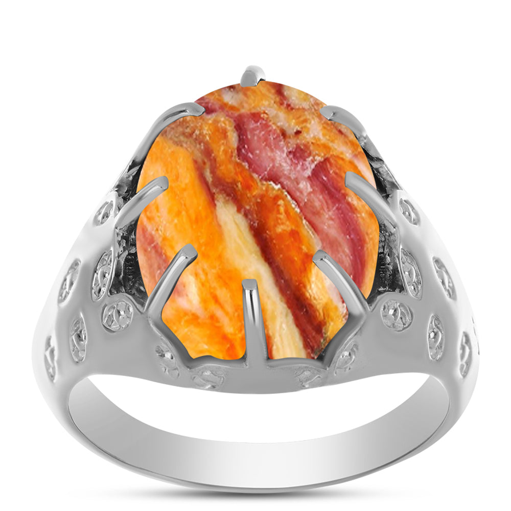 Inel din Argint 925 ( 4.25 grame ) cu Jaspul "Lion's Paw" 8.49 Carate