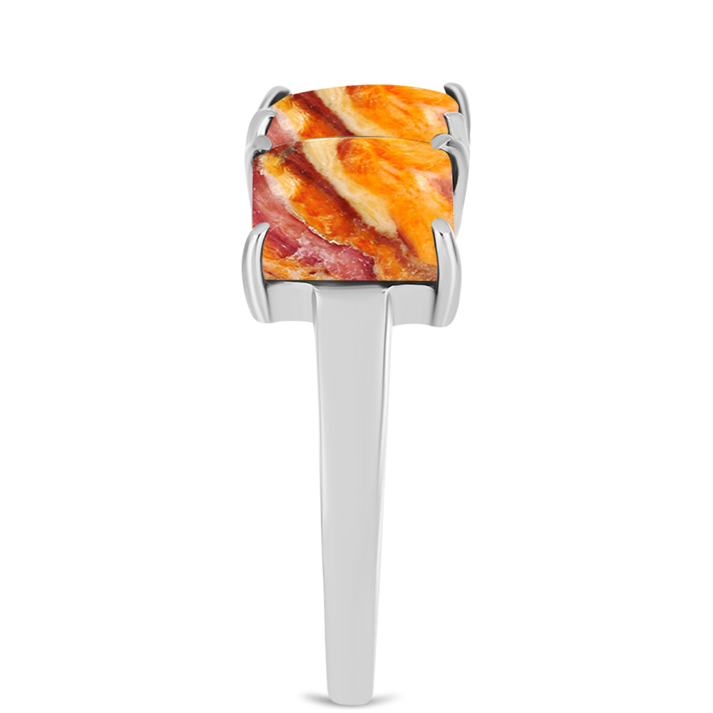 Inel din Argint 925 ( 3.37 grame ) cu Jaspul "Lion's Paw" 4.96 Carate 4 