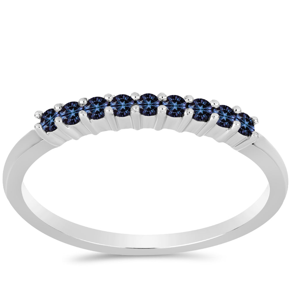 Inel din Argint 925 ( 1.53 grame ) cu Moissanite Violet Imperial 0.23 Carate