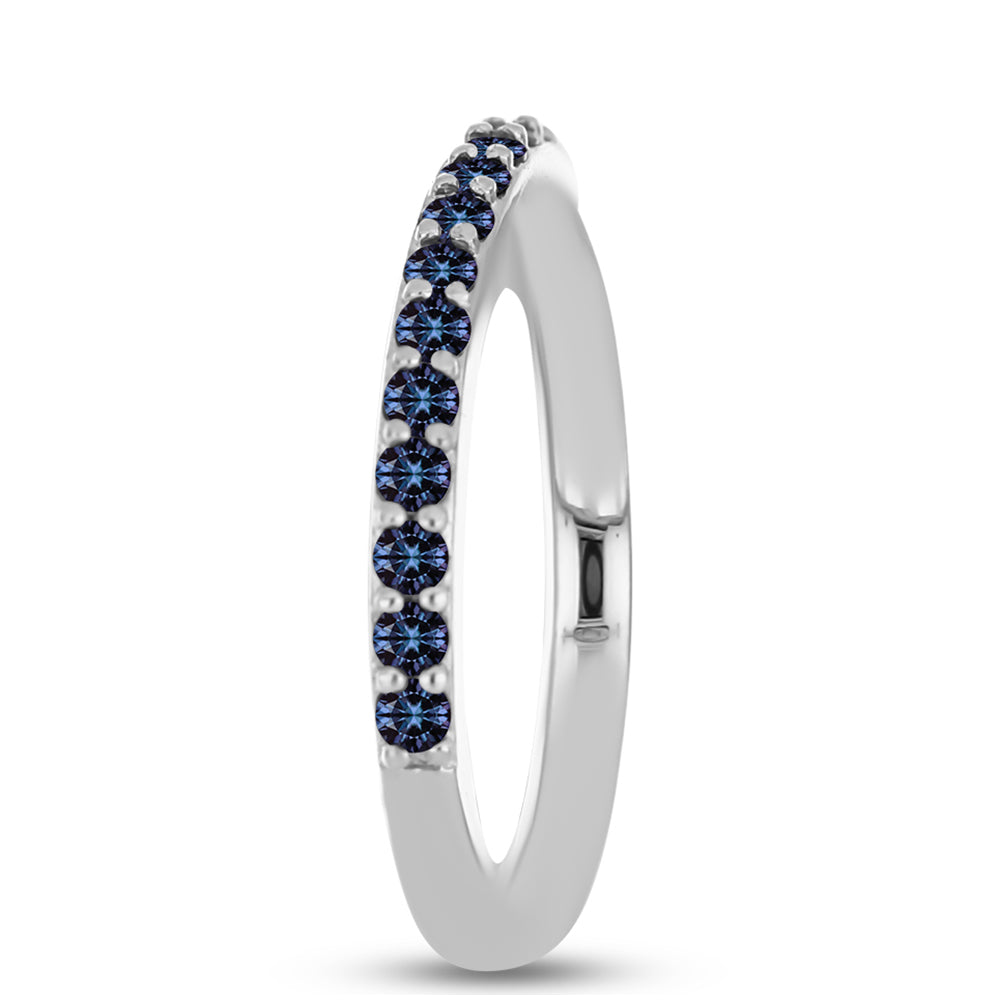 Inel din Argint 925 ( 3.41 grame ) cu Moissanite Violet Imperial 0.71 Carate 4 