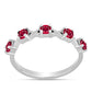 Inel din Argint 925 ( 1.89 grame ) cu Rubin Malagasy 0.78 Carate