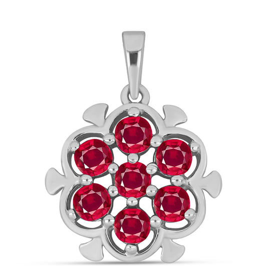 Pandantiv din Argint 925 ( 1.93 grame ) cu Rubin Malagasy 1.73 Carate