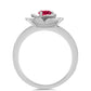 Inel din Argint 925 ( 3.51 grame ) cu Rubin Malagasy 0.39 Carate