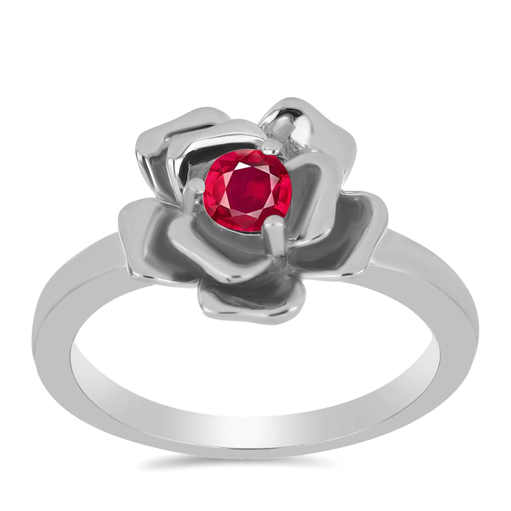 Inel din Argint 925 ( 3.51 grame ) cu Rubin Malagasy 0.39 Carate 3 