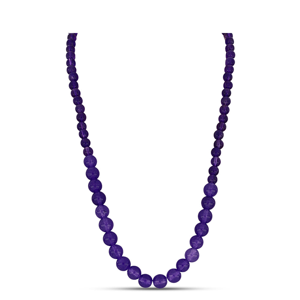 Colier din Argint 925 Placat cu Aur ( 1.03 grame ) cu Ametist Marocan 177.55 Carate 1 