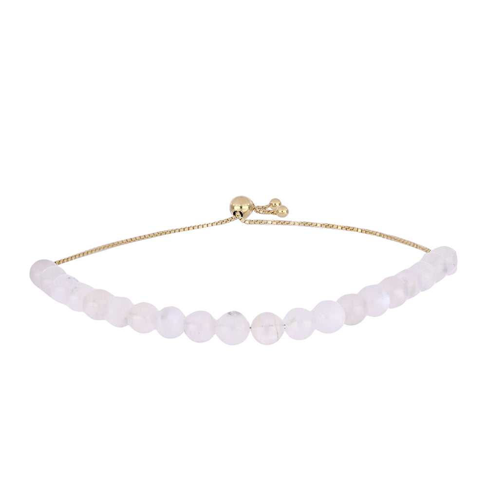 Brățară din Argint 925 Placat cu Aur ( 1.75 grame ) cu Piatra Lunii Curcubeu 34.14 Carate