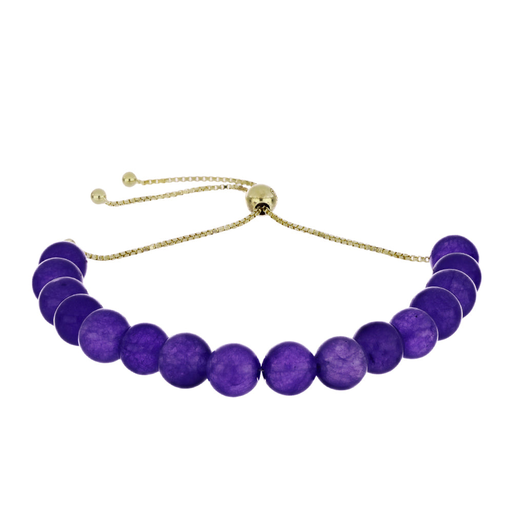 Brățară din Argint 925 Placat cu Aur ( 1.76 grame ) cu Ametist Marocan 59.06 Carate