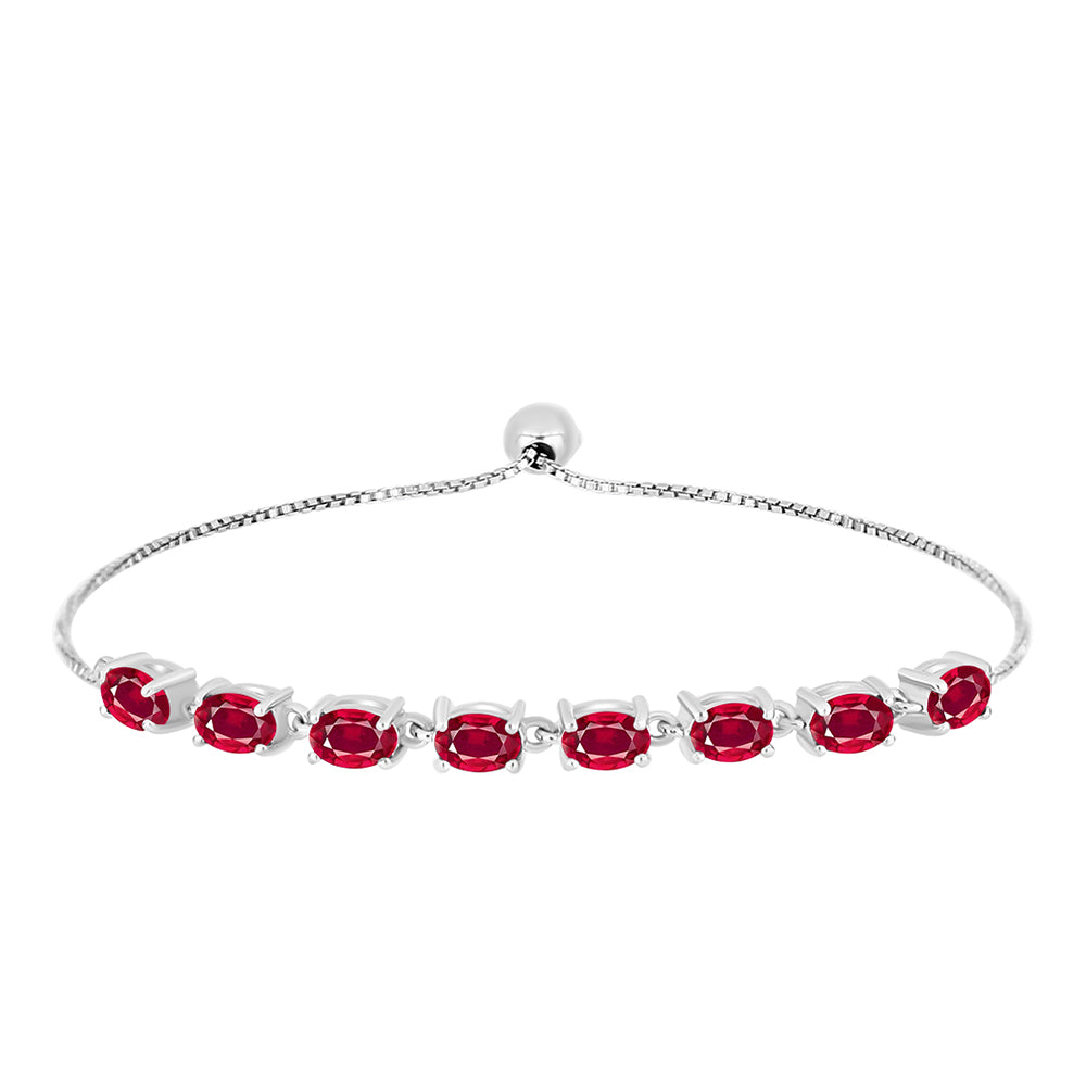 Brățară din Argint 925 ( 4.35 grame ) cu Rubin Malagasy 4.4 Carate