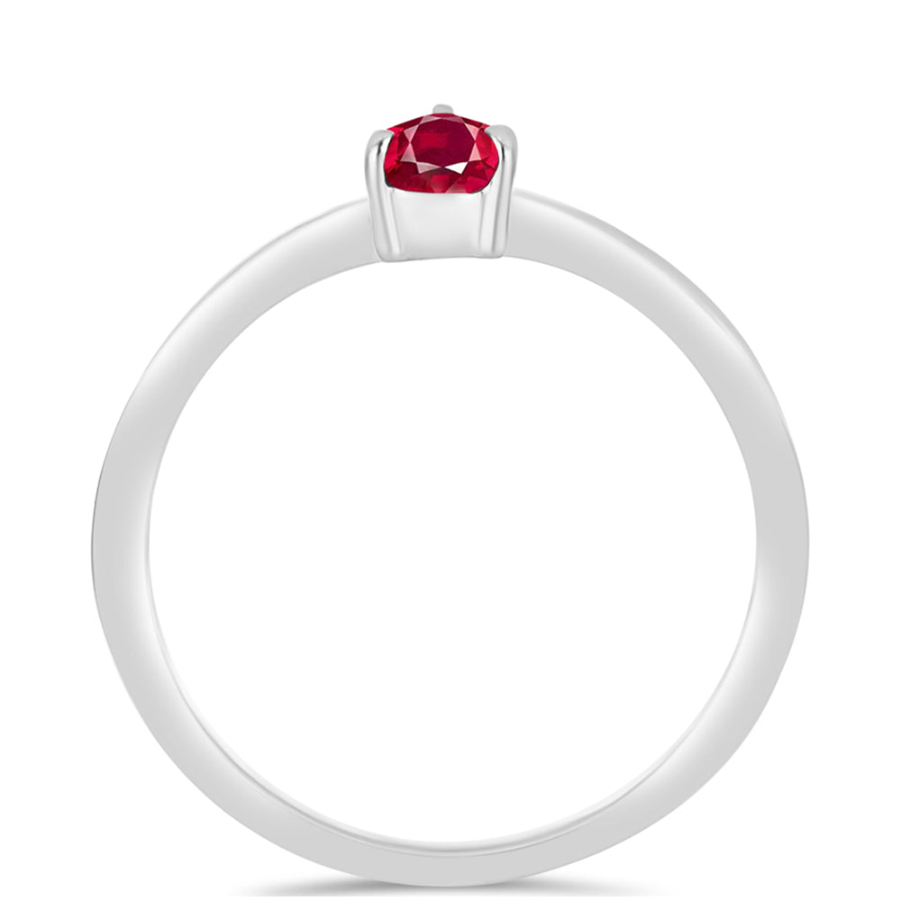 Inel din Argint 925 ( 1.41 grame ) cu Rubin Malagasy 0.61 Carate 2 