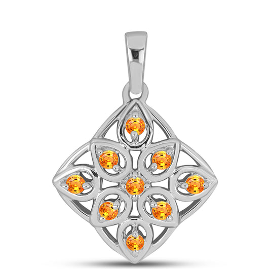 Pandantiv din Argint 925 ( 2.01 grame ) cu Safir Padparadscha 0.36 Carate