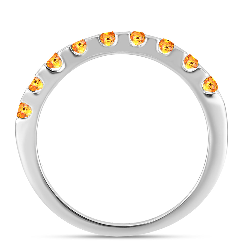 Inel din Argint 925 ( 2.48 grame ) cu Safir Padparadscha 0.36 Carate 2 