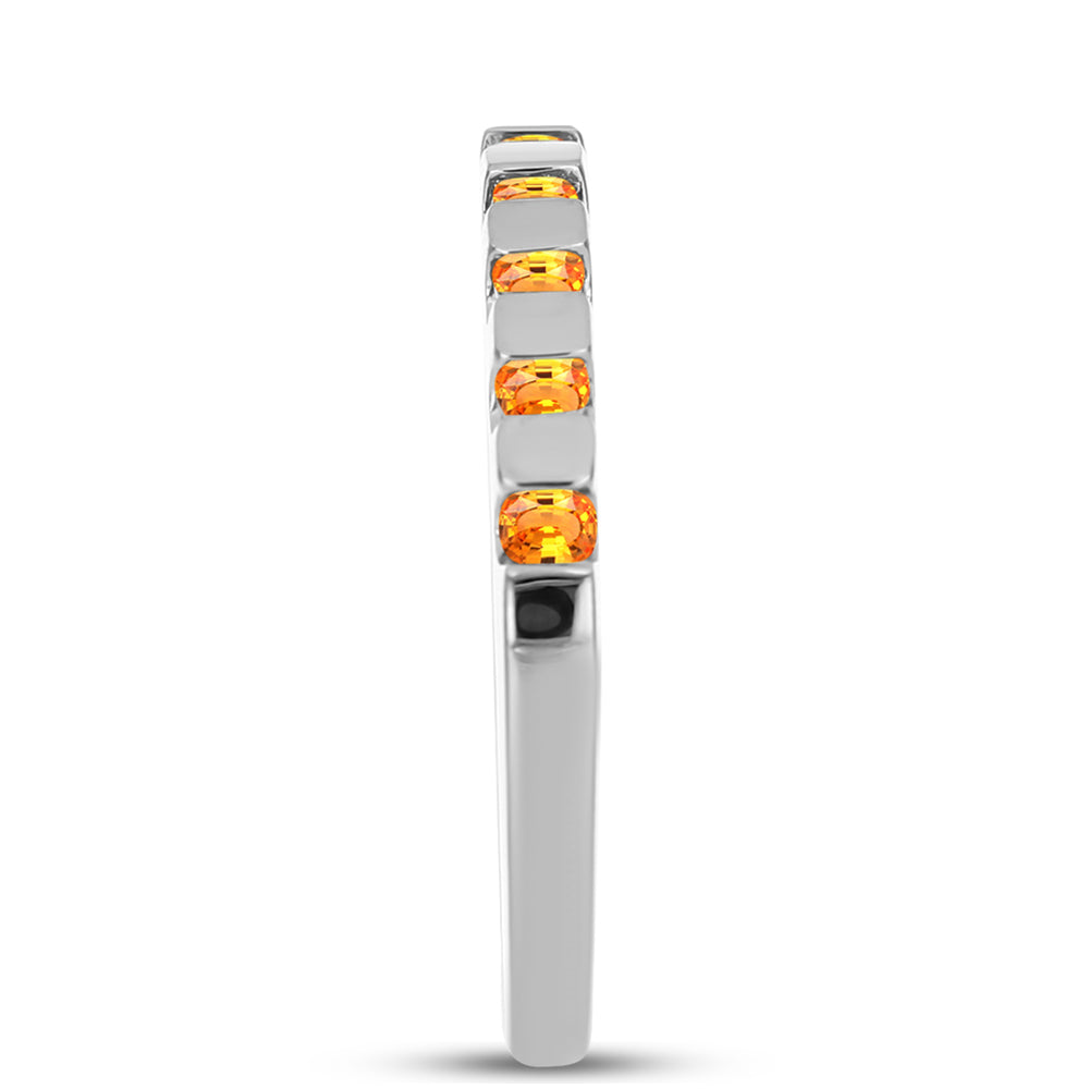 Inel din Argint 925 ( 2.48 grame ) cu Safir Padparadscha 0.36 Carate 4 