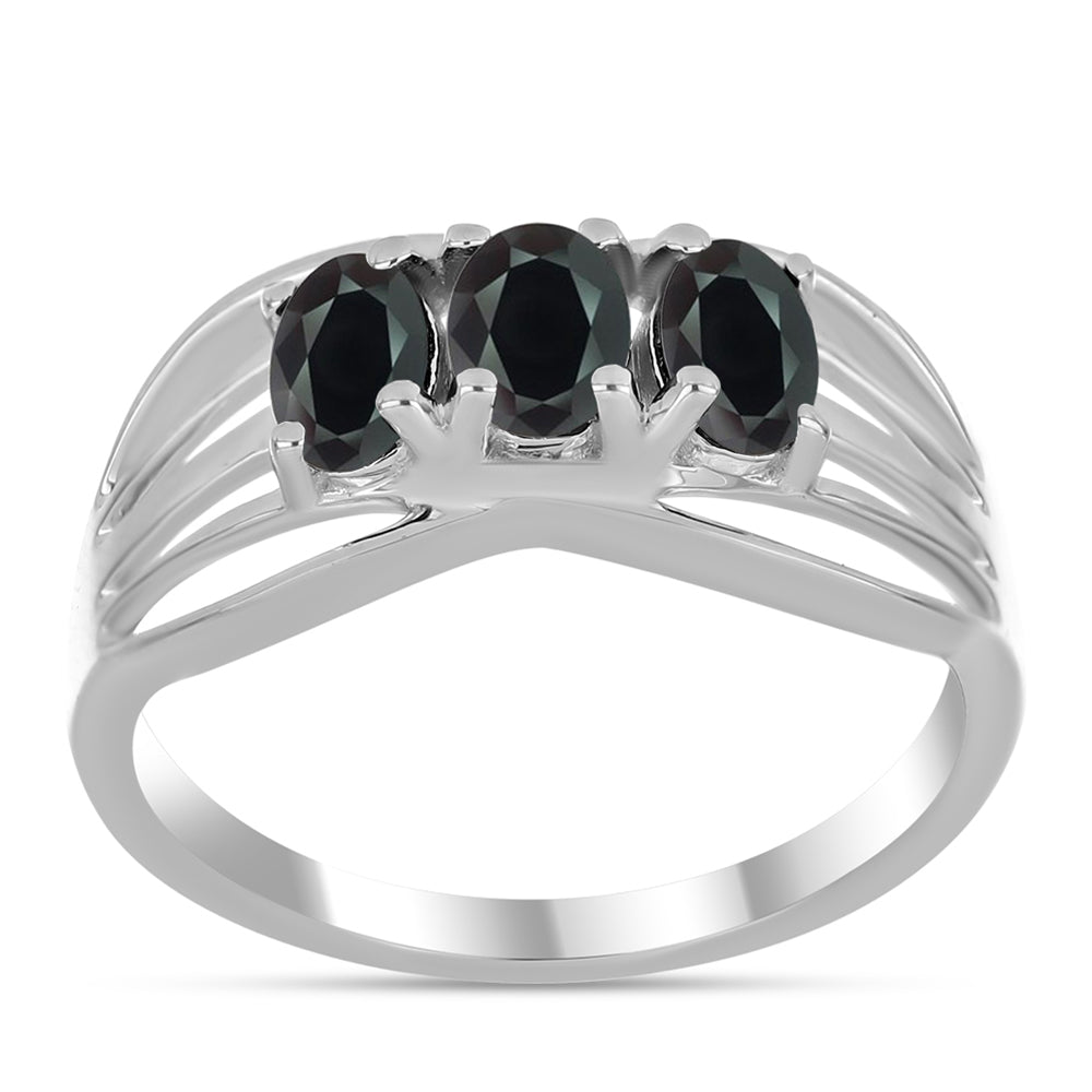 Inel din Argint 925 ( 2.84 grame ) cu Obsidian 0.97 Carate 3 