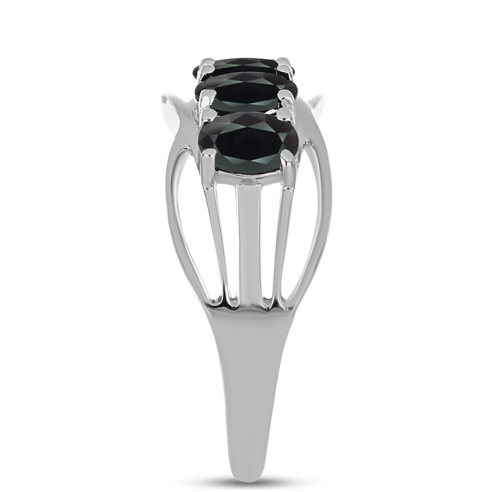 Inel din Argint 925 ( 2.84 grame ) cu Obsidian 0.97 Carate 4 