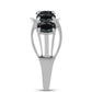 Inel din Argint 925 ( 2.84 grame ) cu Obsidian 0.97 Carate