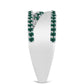 Inel din Argint 925 ( 5.12 grame ) cu Moissanite verde-albăstrui marin 0.59 Carate