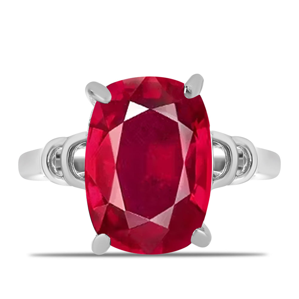 Inel din Argint 925 ( 3.28 grame ) cu Rubin Malagasy 8.67 Carate 1 