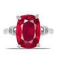 Inel din Argint 925 ( 3.28 grame ) cu Rubin Malagasy 8.67 Carate