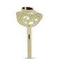 Inel din Argint 925 Placat cu Aur ( 2.83 grame ) cu Granat Barton 0.49 Carate