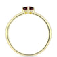Inel din Argint 925 Placat cu Aur ( 2.08 grame ) cu Granat Barton 0.58 Carate
