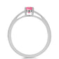 Inel din Argint 925 ( 1.38 grame ) cu Opal Lega Dembi Roz 0.15 Carate