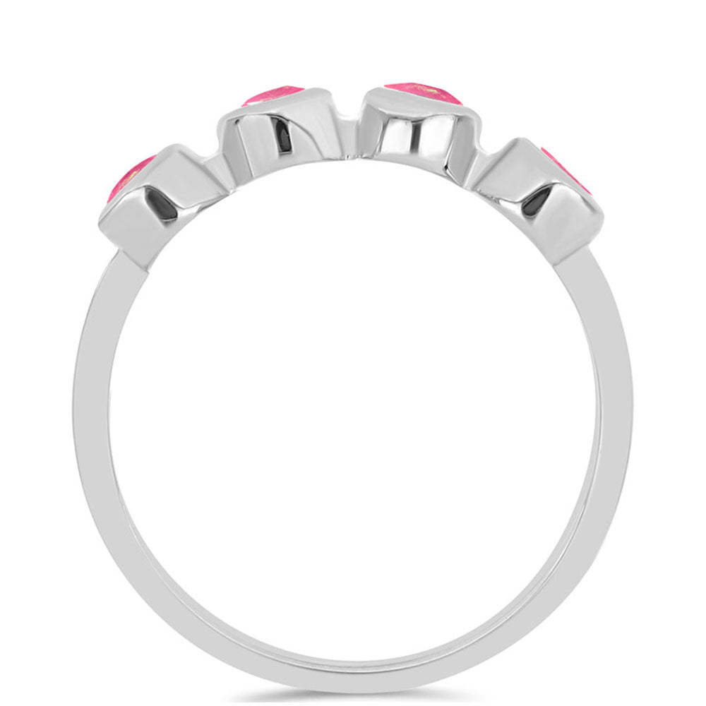 Inel din Argint 925 ( 2.07 grame ) cu Opal Lega Dembi Roz 0.58 Carate 2 