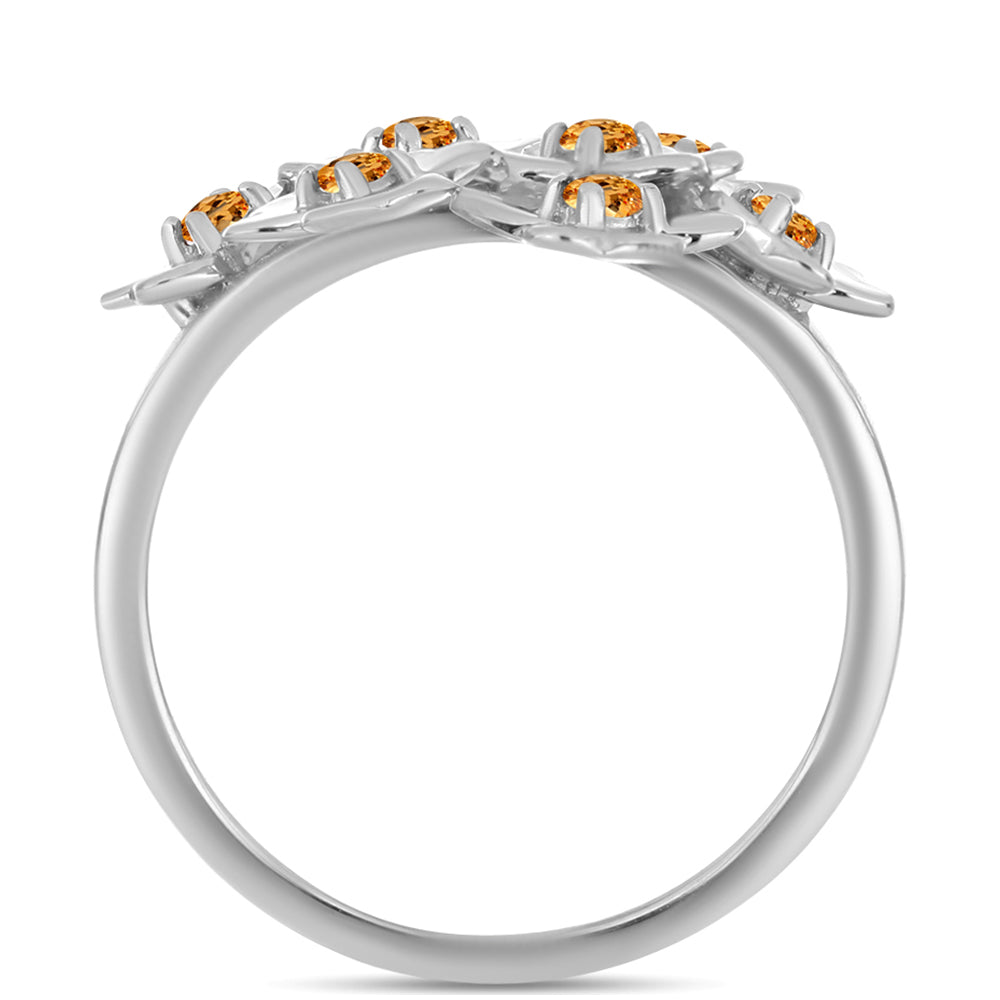 Inel din Argint 925 ( 3.77 grame ) cu Topaz Galben Imperial 0.33 Carate