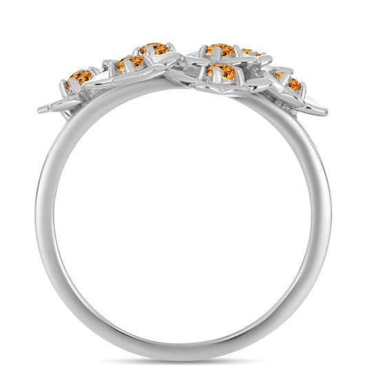 Inel din Argint 925 ( 3.77 grame ) cu Topaz Galben Imperial 0.33 Carate