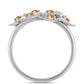 Inel din Argint 925 ( 3.77 grame ) cu Topaz Galben Imperial 0.33 Carate