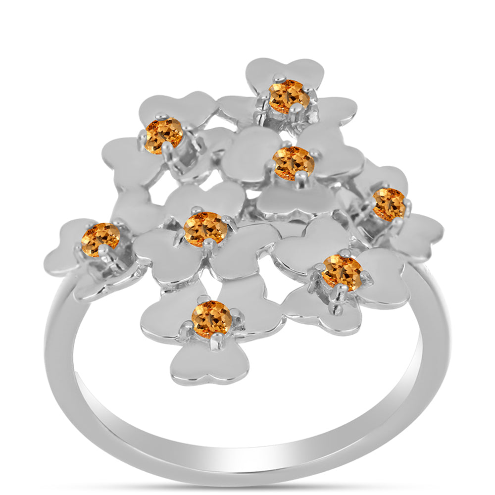 Inel din Argint 925 ( 3.77 grame ) cu Topaz Galben Imperial 0.33 Carate