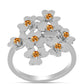 Inel din Argint 925 ( 3.77 grame ) cu Topaz Galben Imperial 0.33 Carate