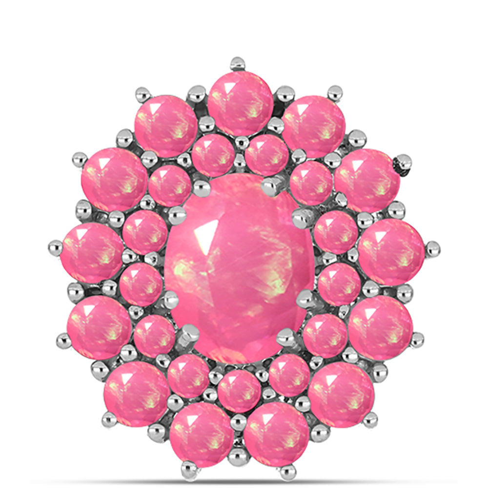 Broşă din Argint 925 ( 2.69 grame ) cu Opal Lega Dembi Roz 2.28 Carate 1 