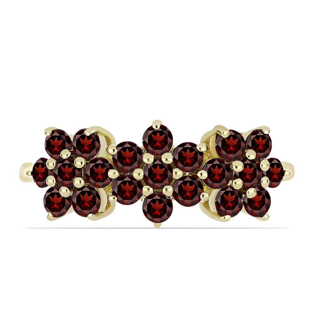 Inel din Argint 925 Placat cu Aur ( 2.79 grame ) cu Granat Barton 1.75 Carate