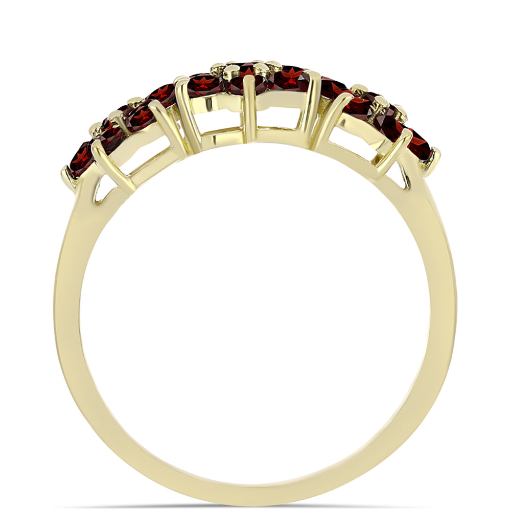 Inel din Argint 925 Placat cu Aur ( 2.79 grame ) cu Granat Barton 1.75 Carate 2 