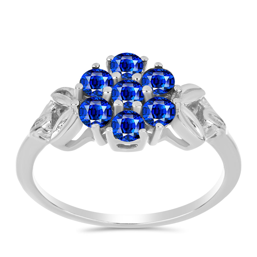 Inel din Argint 925 ( 2.15 grame ) cu Safir Albastru Australian 1.22 Carate 3 