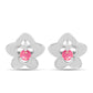 Cercei din Argint 925 ( 2.55 grame ) cu Opal Lega Dembi Roz 0.19 Carate