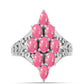 Inel din Argint 925 ( 4.09 grame ) cu Opal Lega Dembi Roz 1.27 Carate
