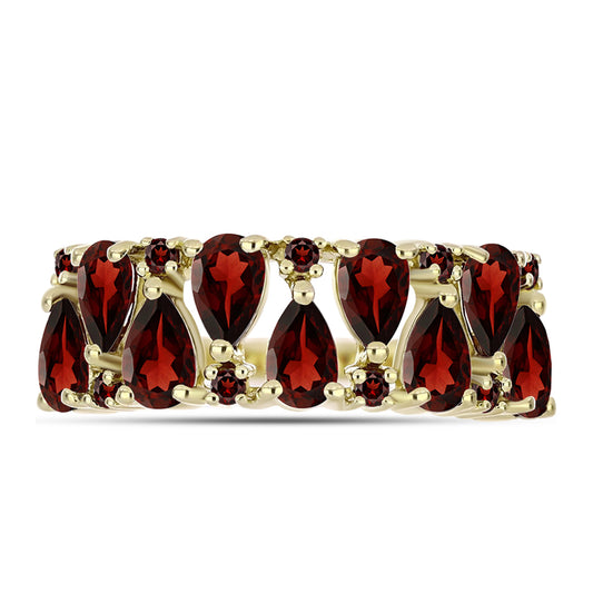 Inel din Argint 925 Placat cu Aur ( 3.06 grame ) cu Granat Barton 2.52 Carate